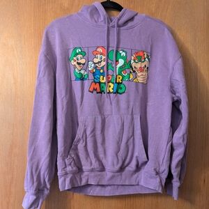 Nintendo Super Mario Purple Sweater
